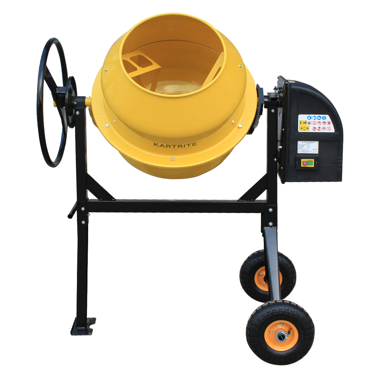 140L Kartrite Portable Cement Concrete Mixer Electric Construction Sand