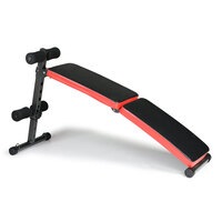 New Decline Sit Up Home Gym Weight Bench Press Fitness Situp W/ Resistance Bands