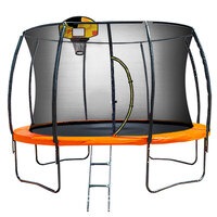 Kahuna Trampoline 16 ft with Basketball set - Orange