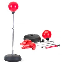 New Free Standing Boxing Gloves Punch Bag Speed Ball Training Punching Stand Gym