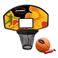 New Kahuna Trampoline Basketball Hoop Ring Backboard Pump Set Ball Kit