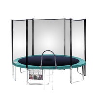 Cyclone 8ft Springless Trampoline Pad Net Mat Ladder