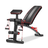 PowerTrain Adjustable Home Gym Bench Press Situp Abs Training Exercise Incline Weight Multi