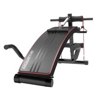 PowerTrain Sit Up Bench Incline Decline Home Gym Weight Press Abs Fitness Situp 