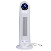 Pronti 2200w Electric Heater Remote Control Pronti Fan Ceramic Tower Portable White