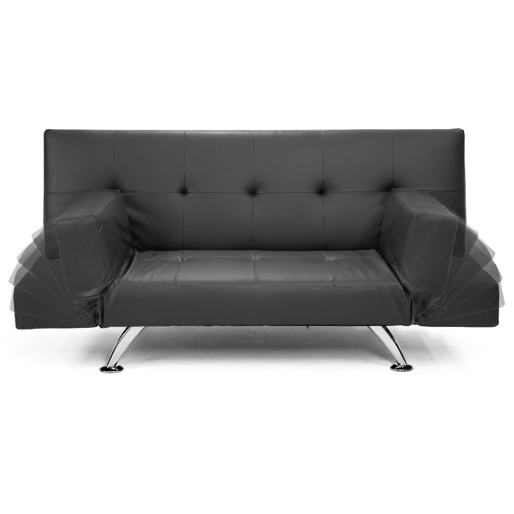 Brooklyn Sofa Bed Lounge Faux Leather Couch Futon Furniture