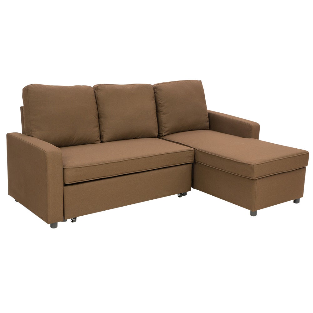 Corner Sofa Linen Lounge Couch L Shaped Modular Furniture Home