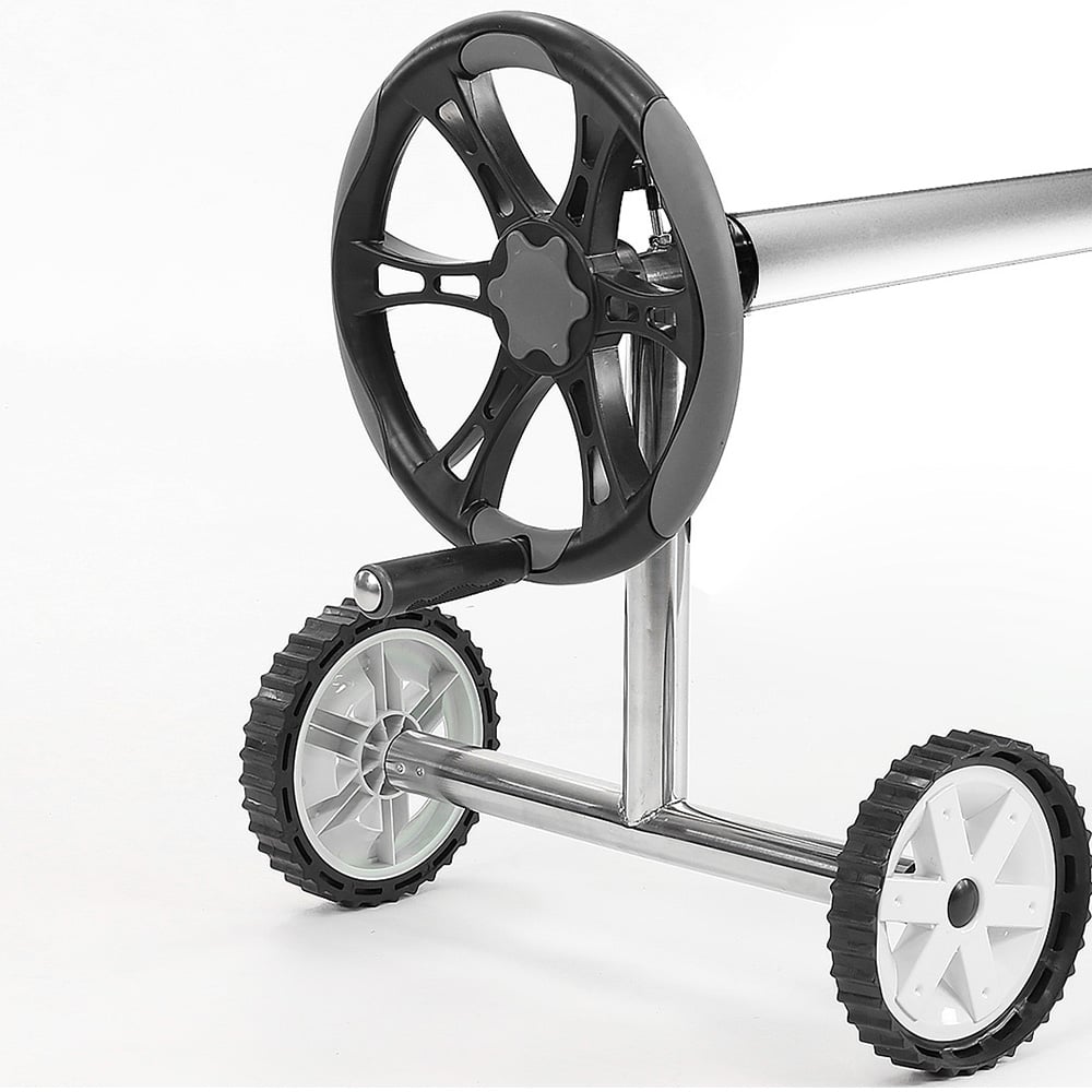 Solar Swimming Pool Cover Roller Thermal Blanket Bubble Adjustable Reel