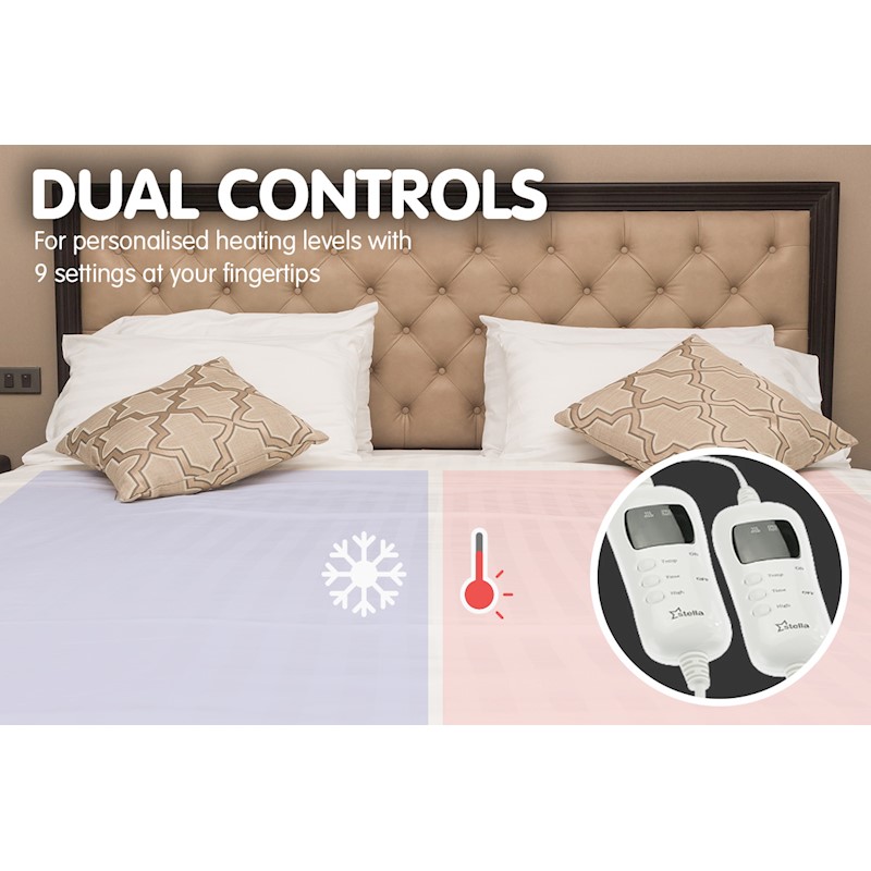 fitted double electric blanket