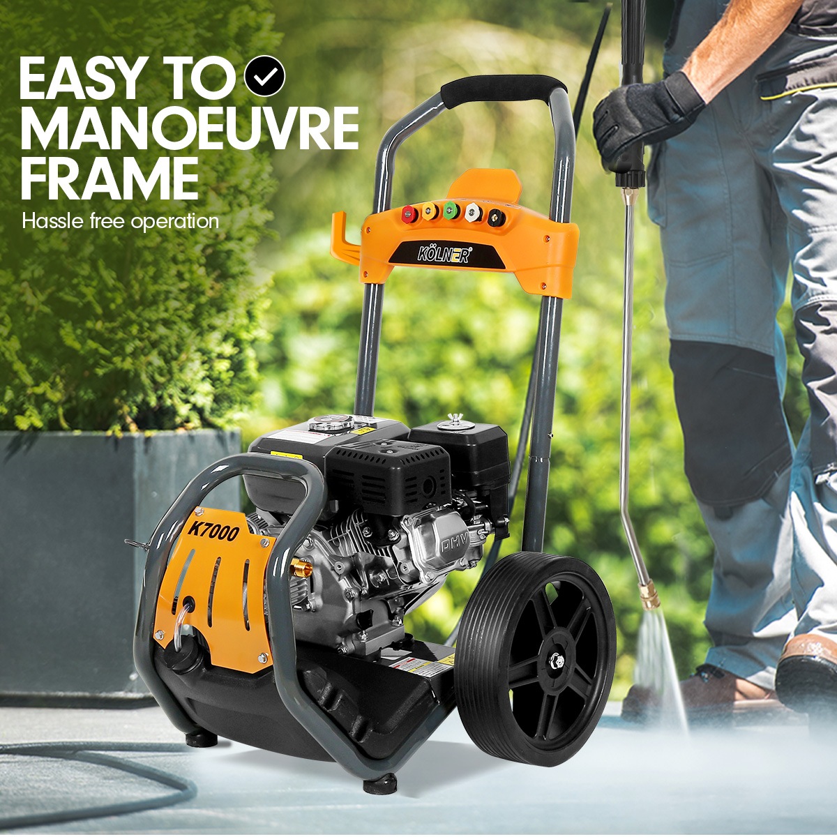 Kolner 8hp 4800psi Cleaner Petrol High Pressure Washer Gurney Water Jet K7000 Buy Pressure Washers 0787099883850