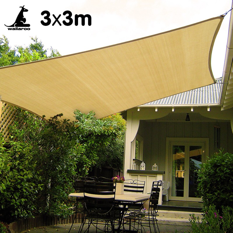 New 3m X 3m Outdoor Sun Shade Sail Canopy Sand Cloth Square Buy
