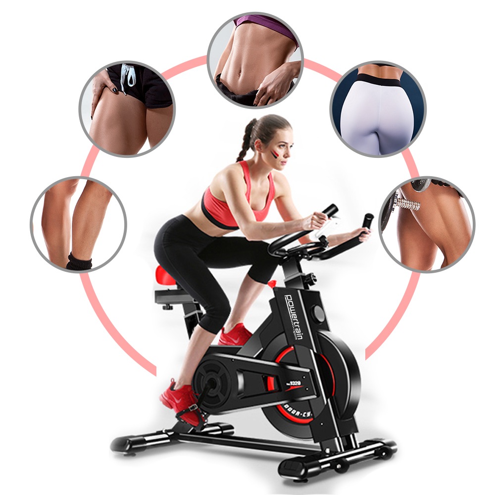 powertrain heavy flywheel exercise spin bike review