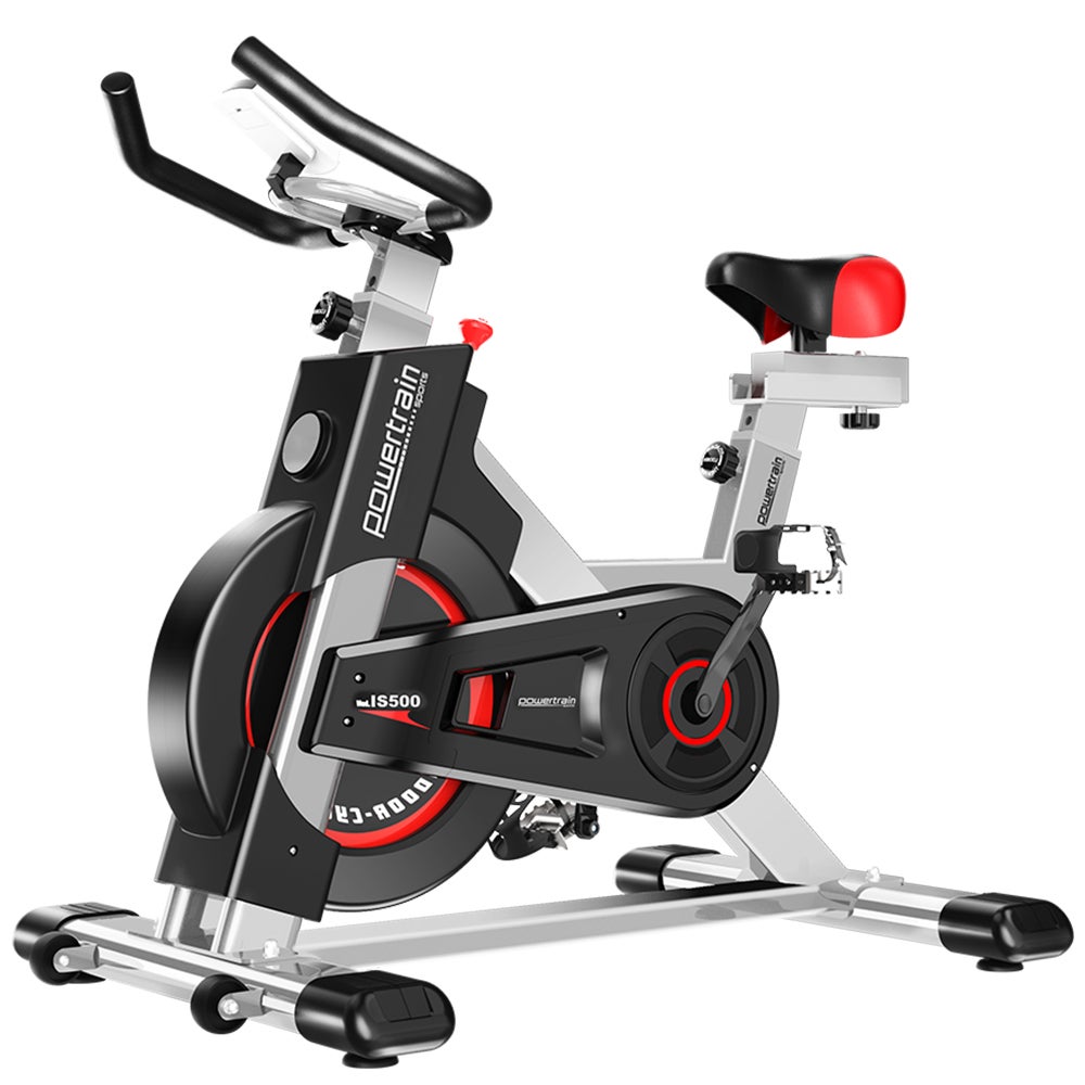 Powertrain Heavy Flywheel Exercise Spin Bike IS500 - Silver | Buy ...