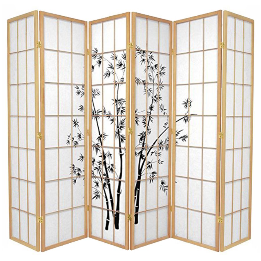 Zen Garden Room Divider Screen Natural 6 Panel Buy Room Dividers