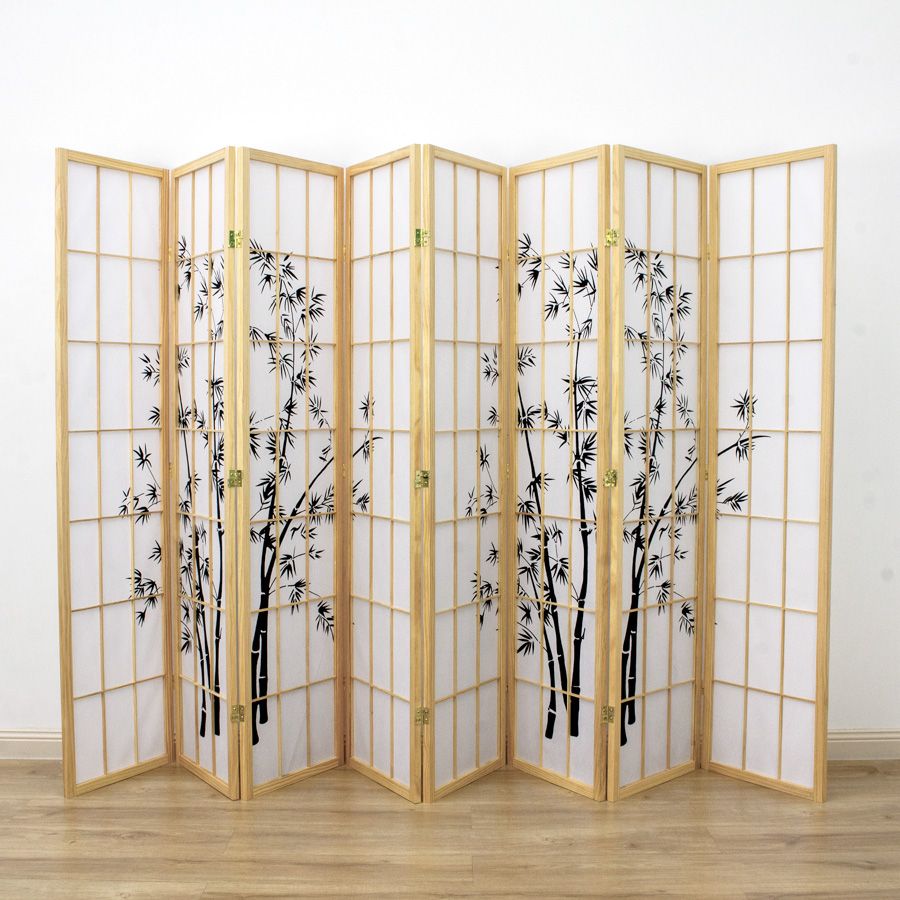 Zen Garden Room Divider Screen Natural 8 Panel Buy Room Dividers