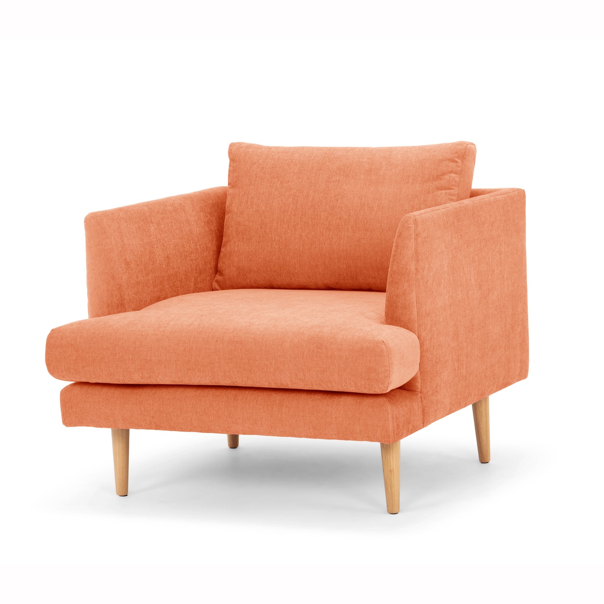 Denmark Fabric Armchair - Dusty Peach | Buy Armchairs & Accent Chairs