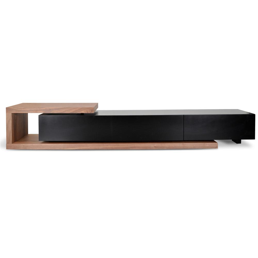 Dwell Scandinavian 2.4-3.07m Lowline Entertainment TV Unit - Walnut