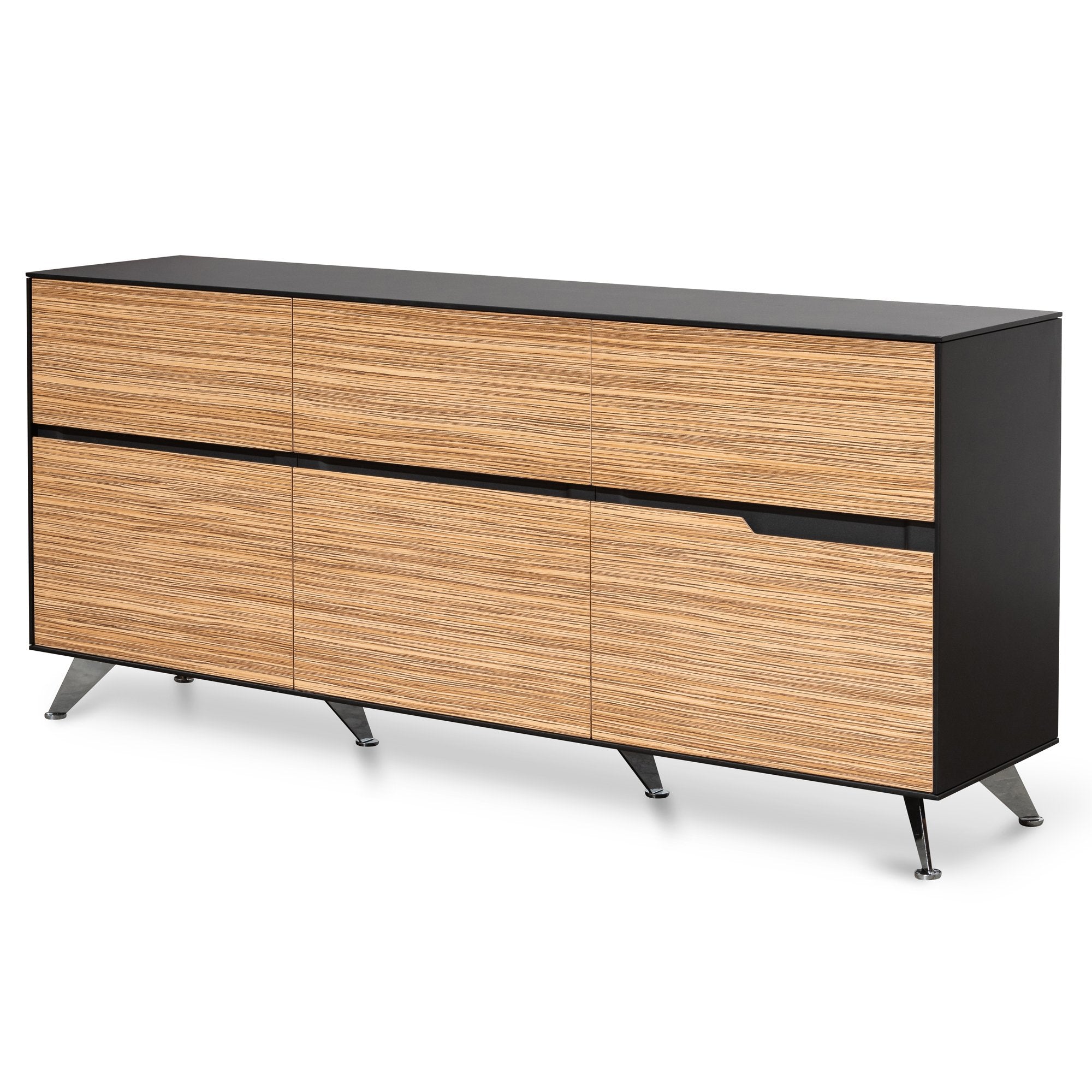 Excel 6 Drawer Buffet Unit Zebra Wood Buy Sideboards Buffets