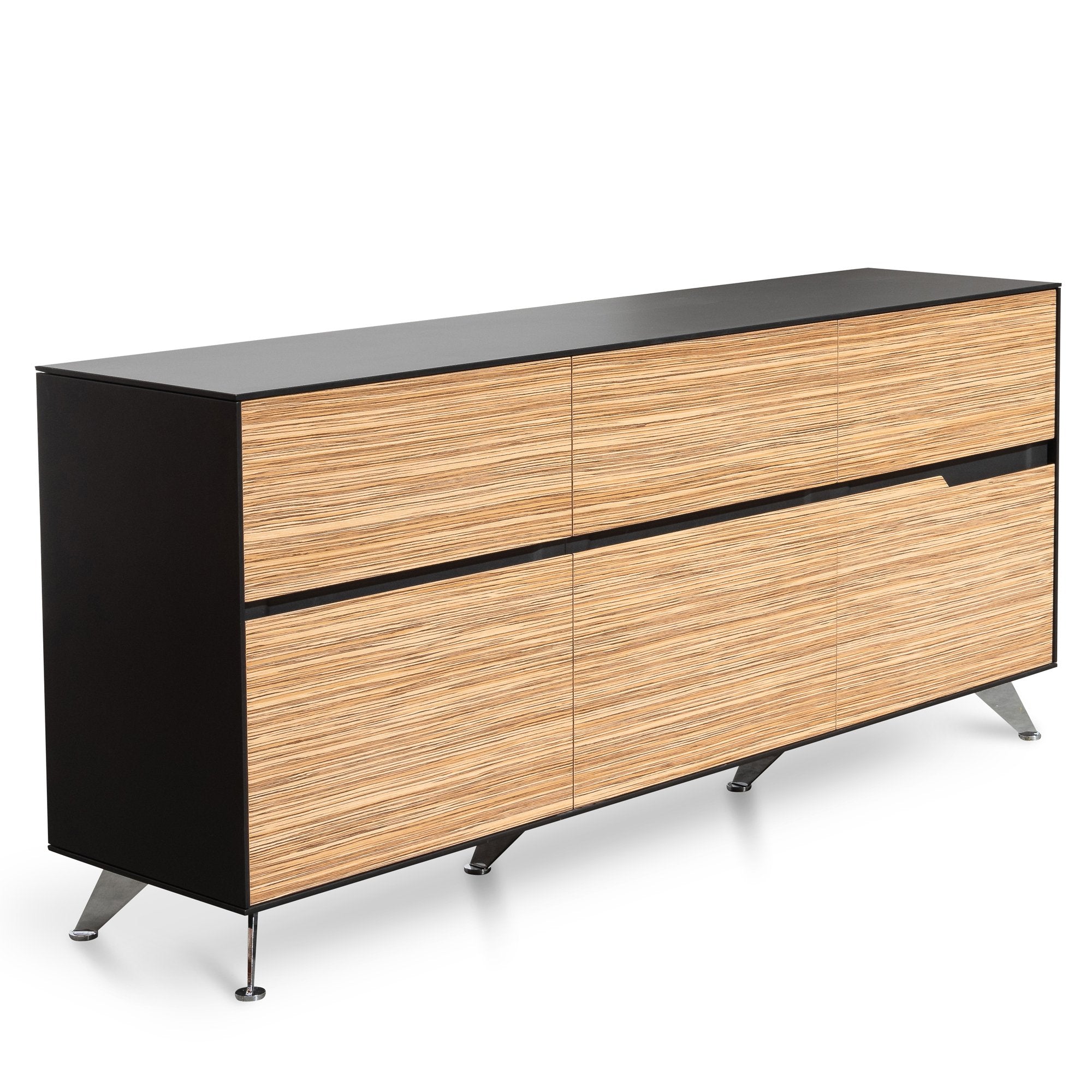 Excel 6 Drawer Buffet Unit Zebra Wood Buy Sideboards Buffets