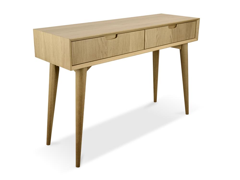 Johansen Scandinavian Wood Console Table With Drawers Buy