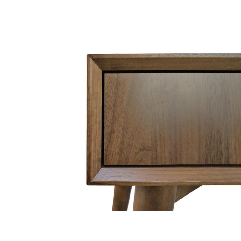 Johansen Wood Console Table With Drawers Walnut Buy Console