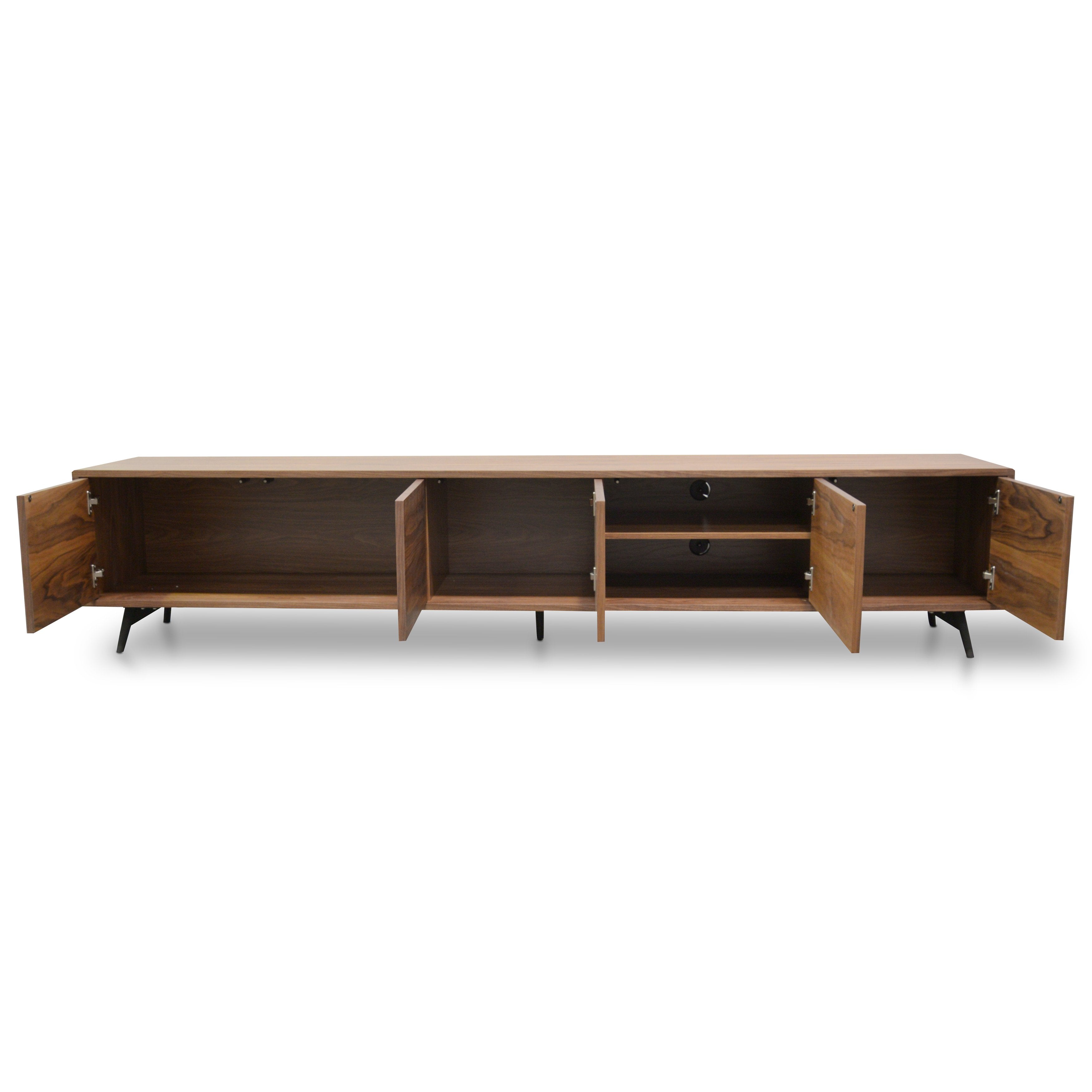 Nelson 2.4m TV Entertainment Unit Walnut Buy Entertainment Units