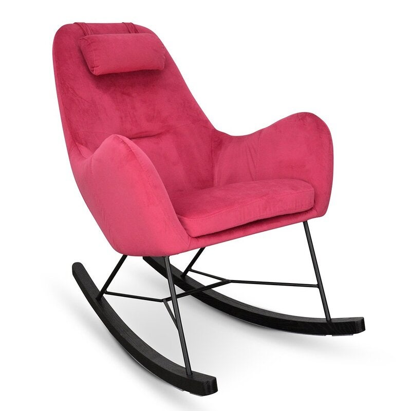 Vera Rocking Chair Hot Pink Black Legs Buy Rocking