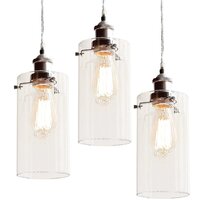 Allira Glass Pendant Light - 3pc