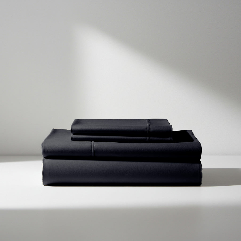 Silky Soft Bamboo Sheet Set - Black | Buy King Sheets & Sets ...