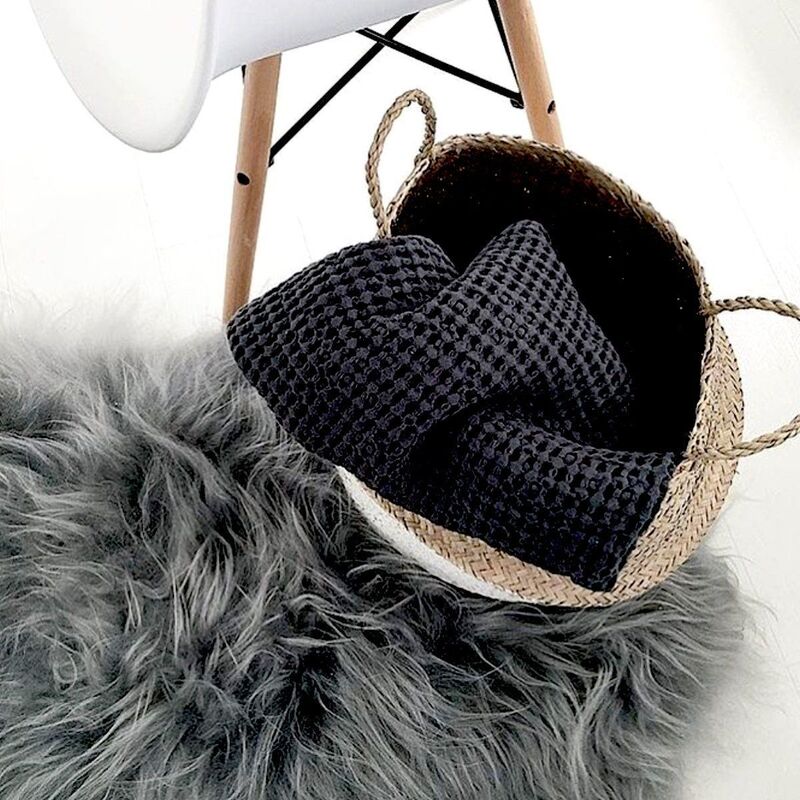 Faux Fur Chair Cover/Rug - Charcoal Grey | Buy Throw Blankets
