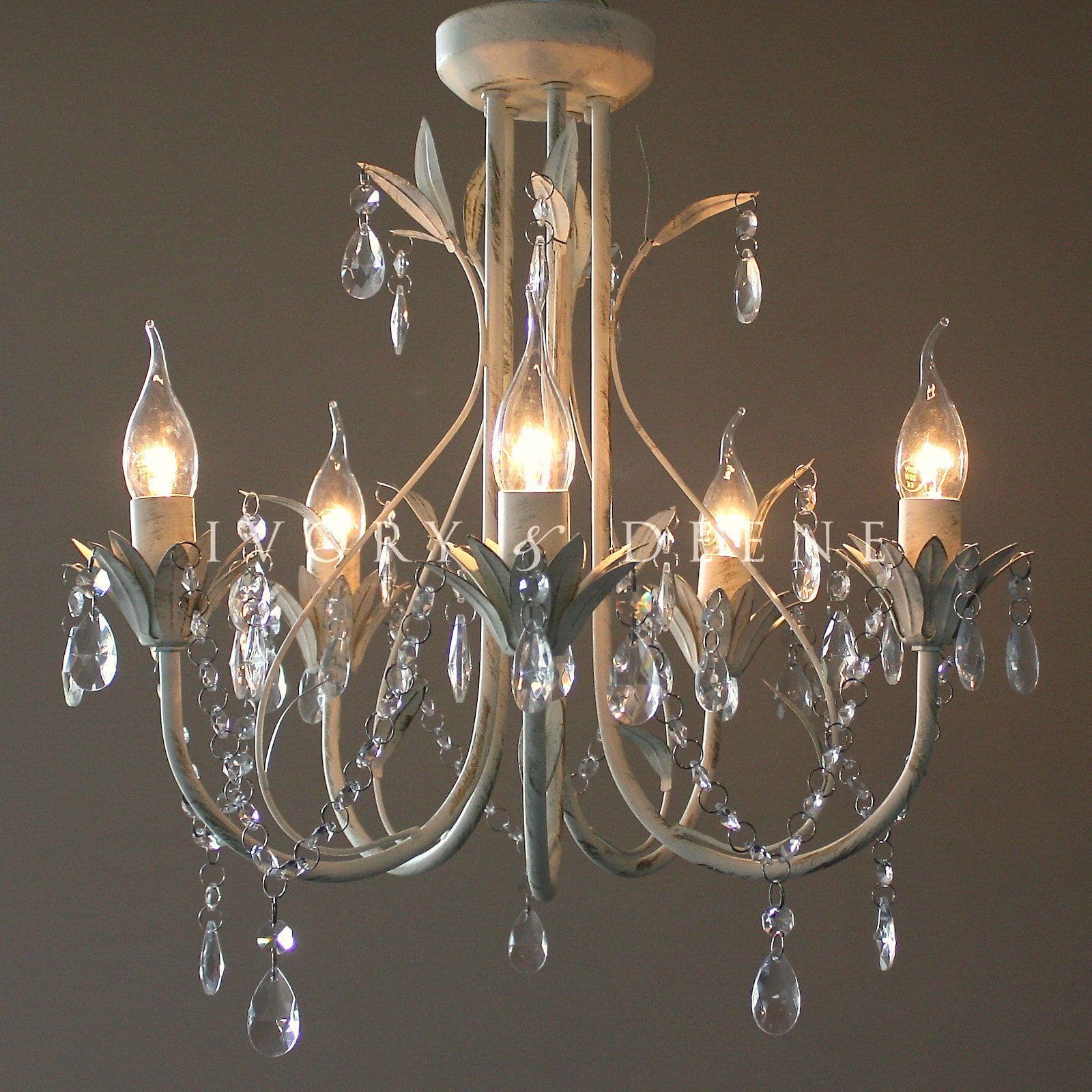 Harmony Leaf Chandelier 5 Light Cream Chandeliers 9356422002452 - Cream Metal Leaf Chandelier Harmony Leaf Chandelier 5 Light Cream Chandeliers 9356422002452 - Cream Metal Leaf Chandelier