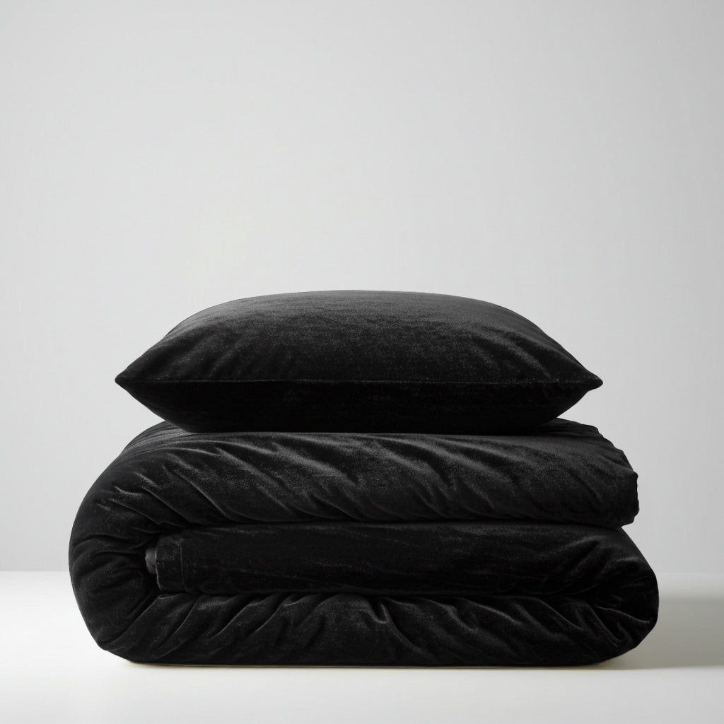 Fur Velvet Quilt Cover Black Buy King Quilt Cover Sets 194176