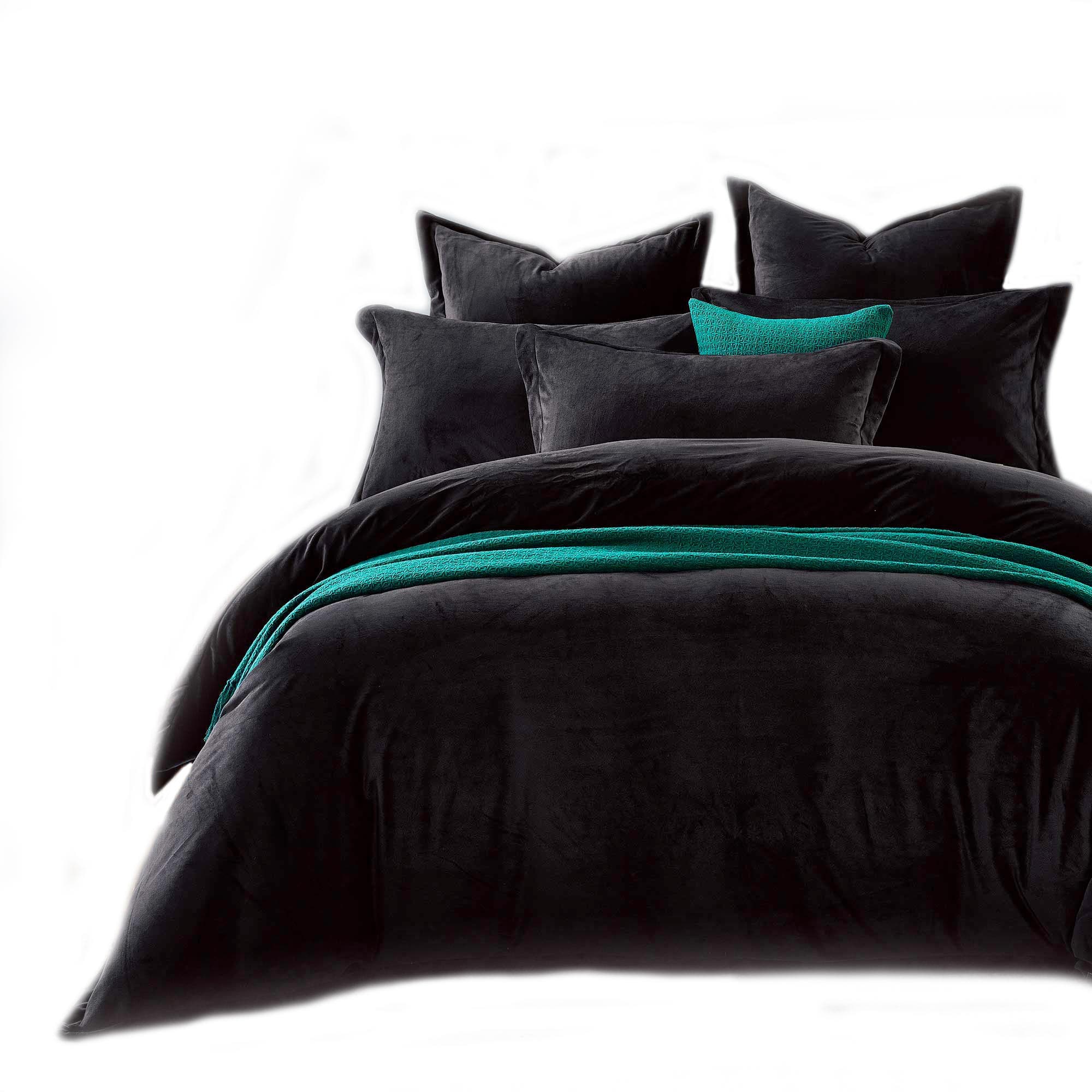 Fur Velvet Quilt Cover Black Buy King Quilt Cover Sets 194176