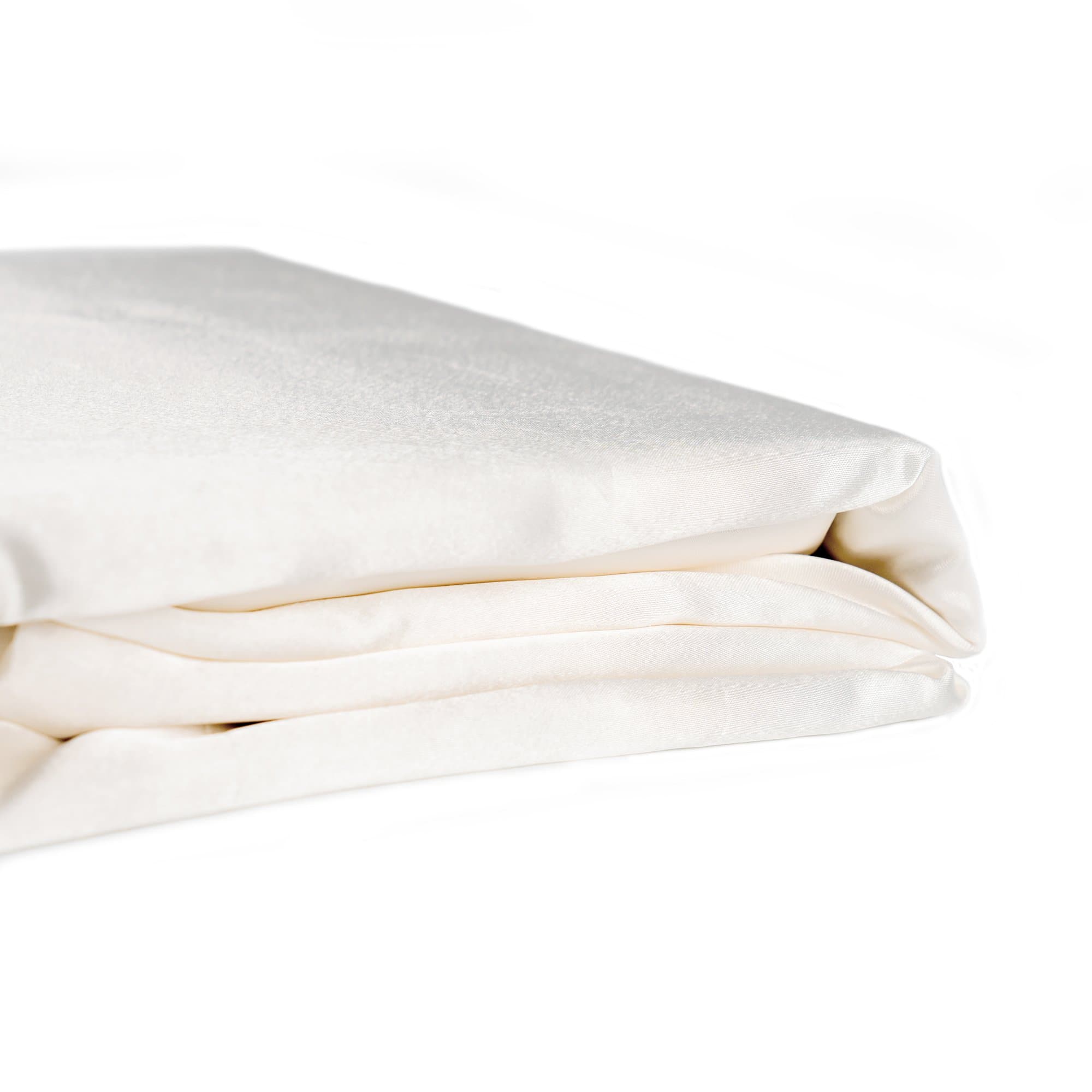 Soft Silk Feel IVORY//CREAM SATIN QUEEN Size Doona Duvet Quilt Cover Bedding Set