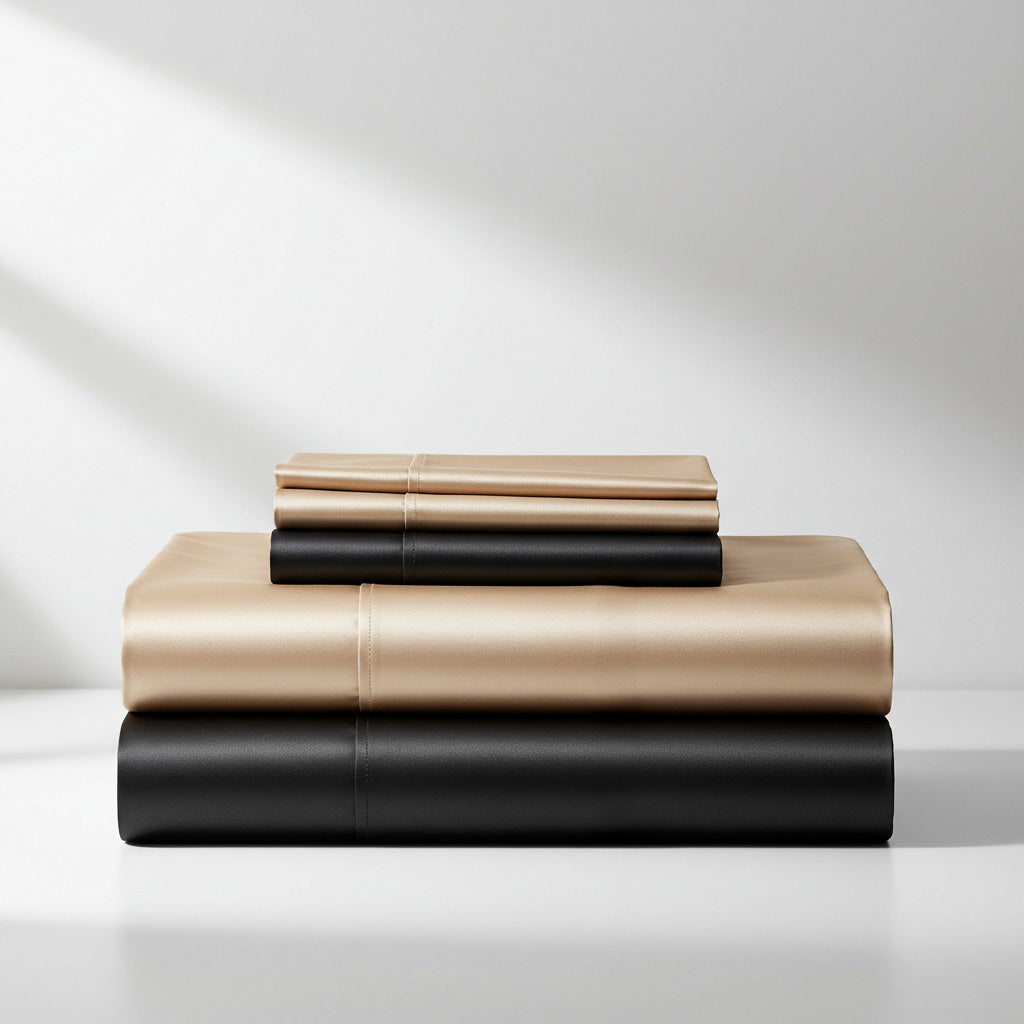 Satin Quilt Cover Black Champagne Reversible Buy Queen Quilt