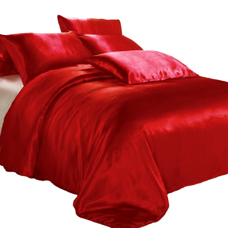 Satin Quilt Cover Red Buy Queen Quilt Cover Sets 9356422001714