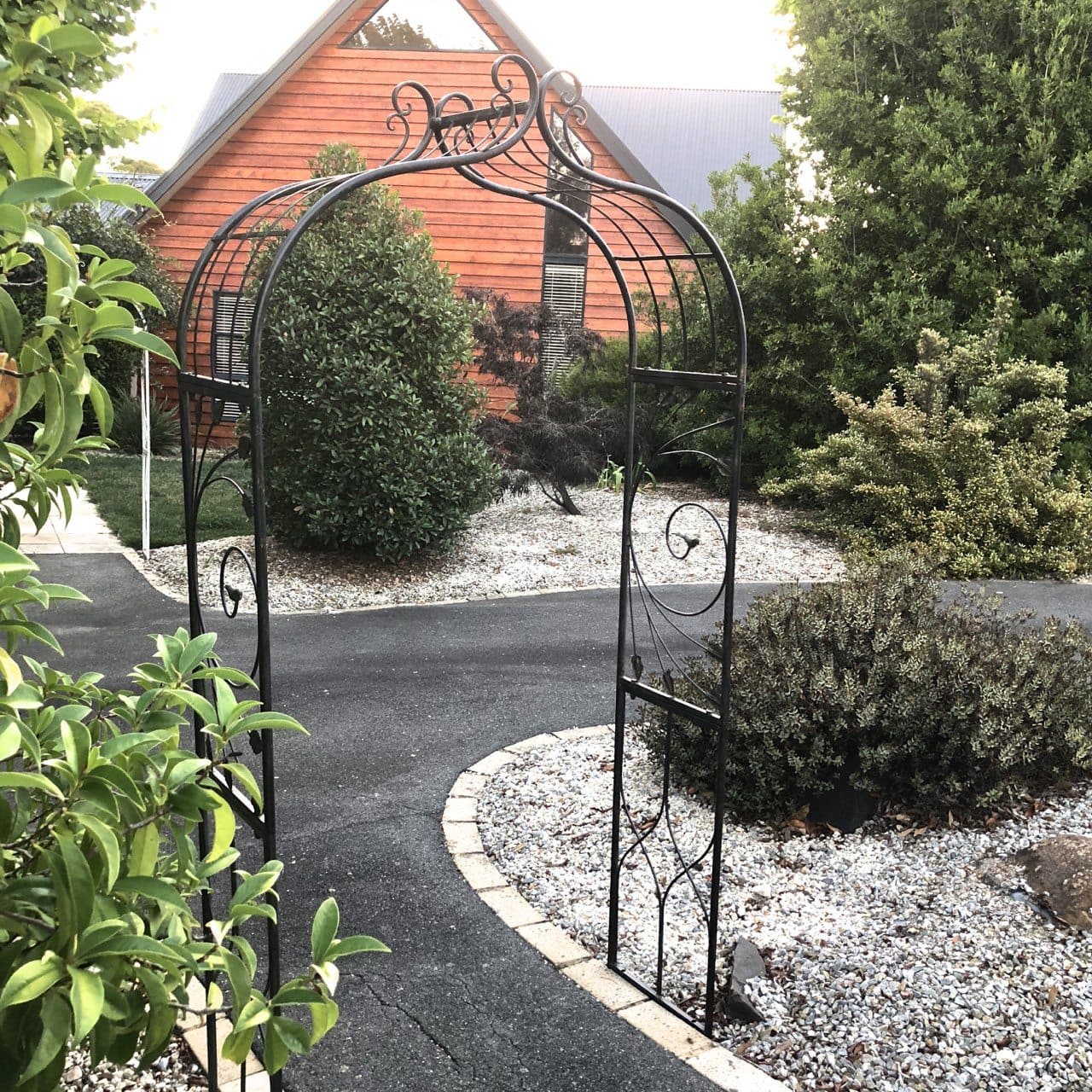 Metal Garden Arches Australia Garden Arch Wrought Iron - Distressed Black | Buy Garden Arches