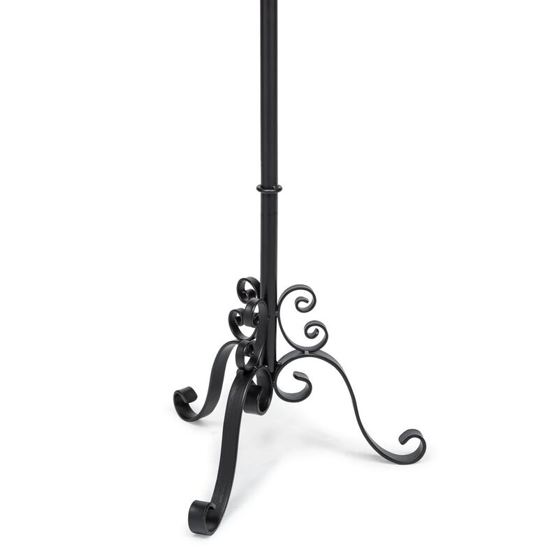 Tall Wrought Iron Candle Stand with Glass Insert Buy Candle Holders