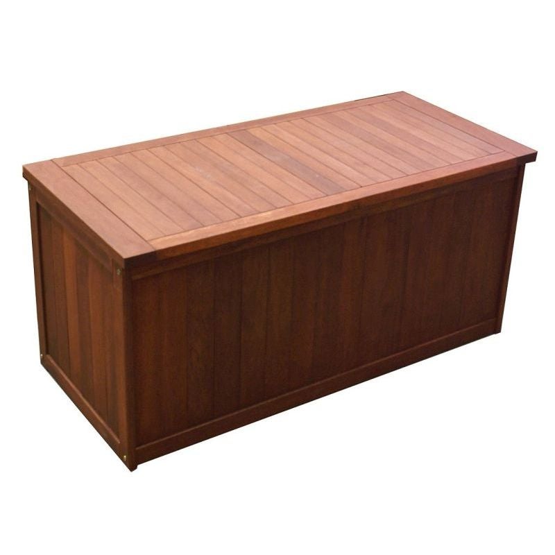 Natural Shorea Wooden Outdoor Cushion Storage Box | Buy ...