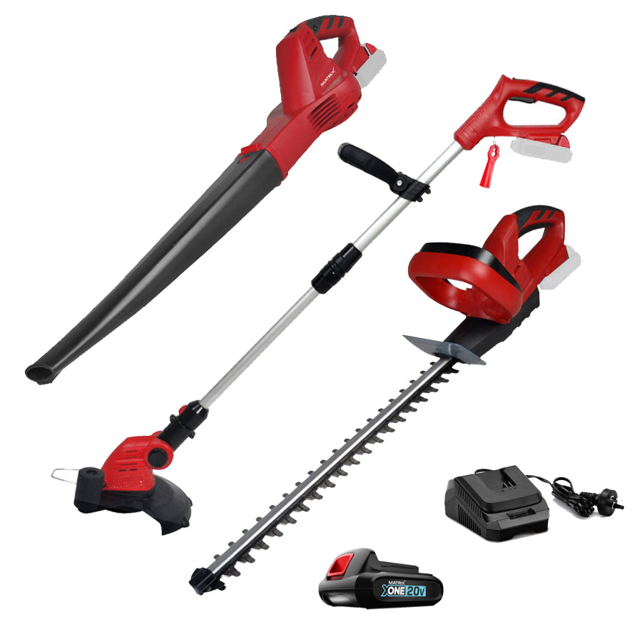 20v X-ONE Grass Trimmer Hedge Trimmer Leaf Blower 3in1 Combo Kit | Buy ...