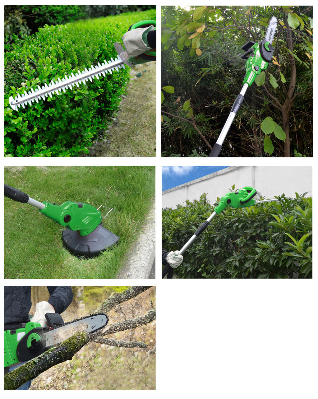 Gardenline Corded Electric Pole Chainsaw Hedge Trimmer Line Whipper Snipper 5in1 Buy Chainsaws