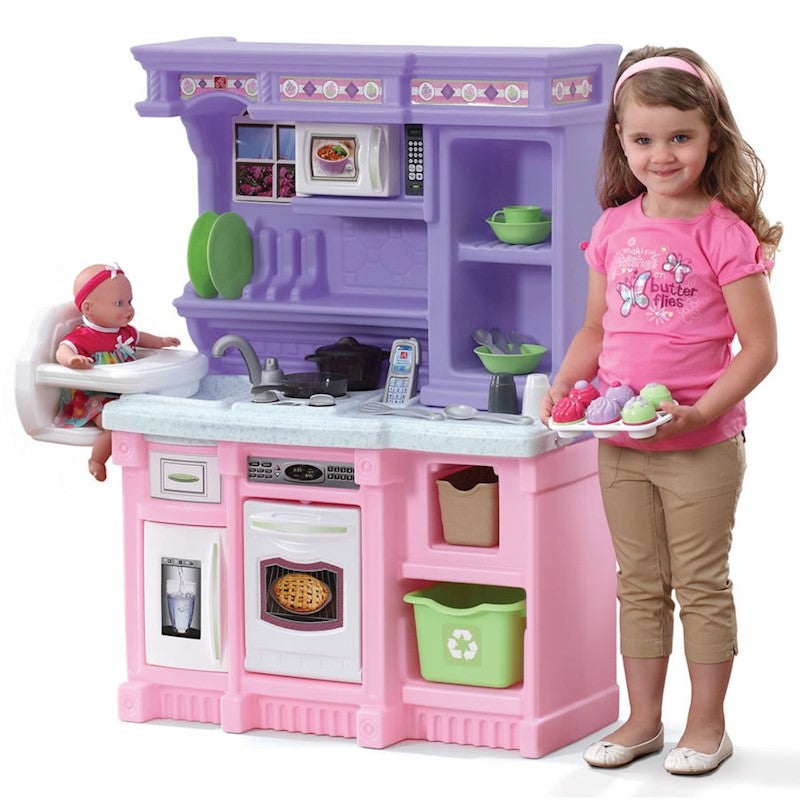 kids play kitchen pink
