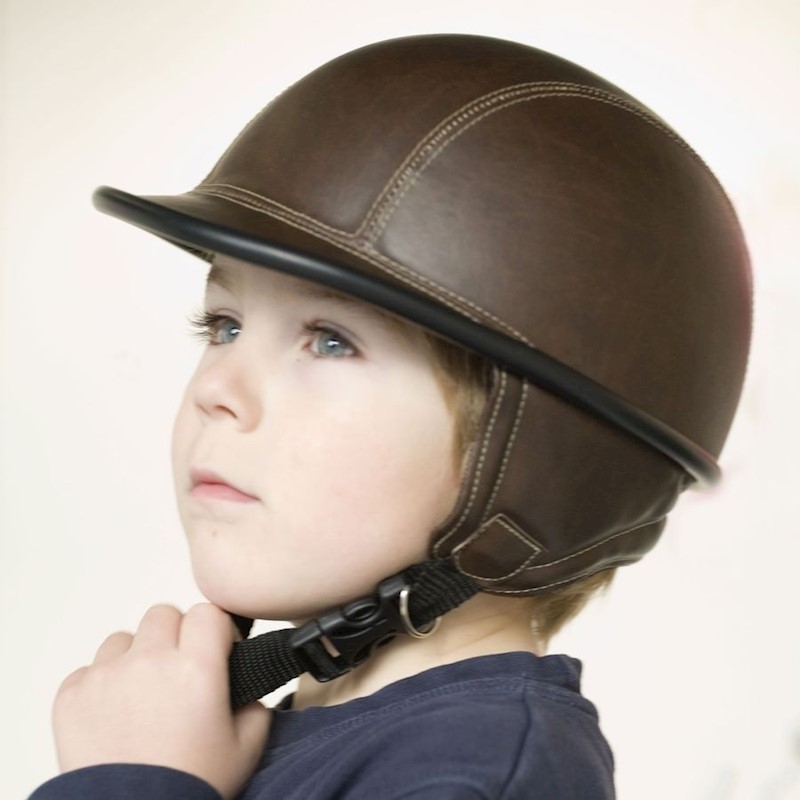 child racing helmet