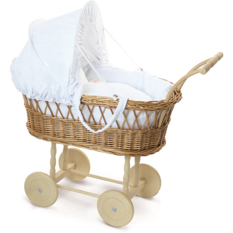 dolls wicker moses basket