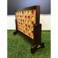 Mini Wooden Connect Four In A Row Game Set 52 x 16cm