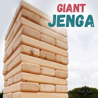 54 Piece Giant Jenga Outdoor Wooden Block Game 63cm Buy Yard
