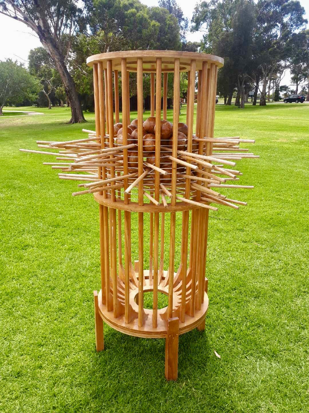 Giant Wooden Kerplunk Outdoor Game Set Buy Yard & Lawn Games