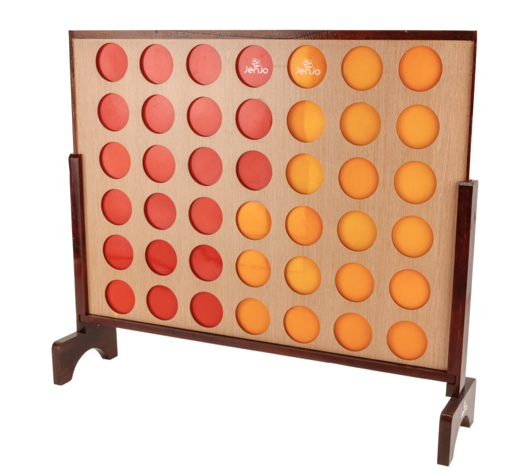 Hardwood Indoor Outdoor Giant Connect Four In A Row Game Set 106 x ...