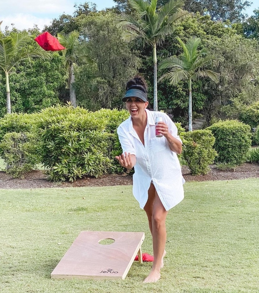 Outdoor Cornhole Boards & Corn Bags Toss Game Set Buy Yard & Lawn