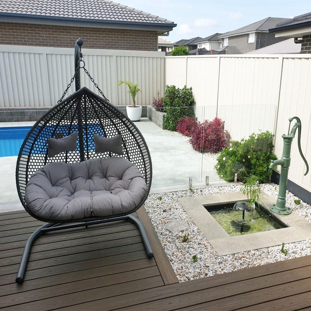 Double Hanging Egg Chair Australia / Outdoor Hanging Chair - Egg